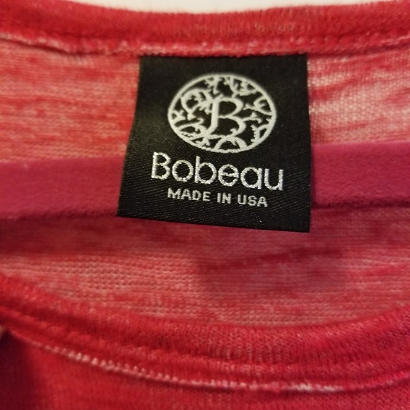 Bobeau small red asymetrical tshirt - Picture 3 of 5
